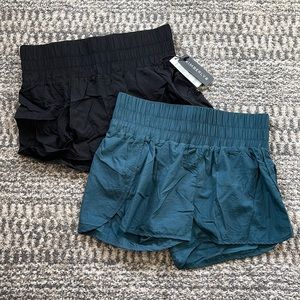 Smocked High Waisted Work-Out Tik Tok Shorts Bundle